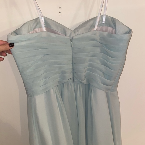 Camille pa vie mint green chiffon bridesmaid dress - Picture 5 of 8